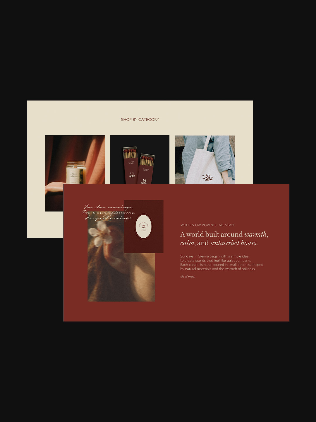 website mockup